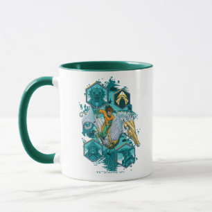 Aquaman Riding Seepferd über Kingdoms Tasse