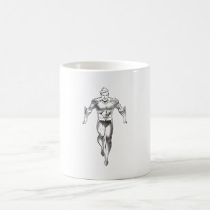 Aquaman Runs BW Kaffeetasse