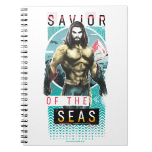Aquaman "Savior Of The Seas" Modernist Graphic Notizblock