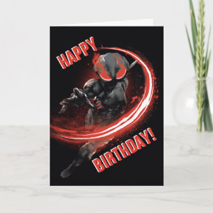 Aquaman schwarzer Manta-rote Schlag-Grafik Karte