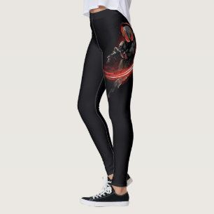 Aquaman schwarzer Manta-rote Schlag-Grafik Leggings