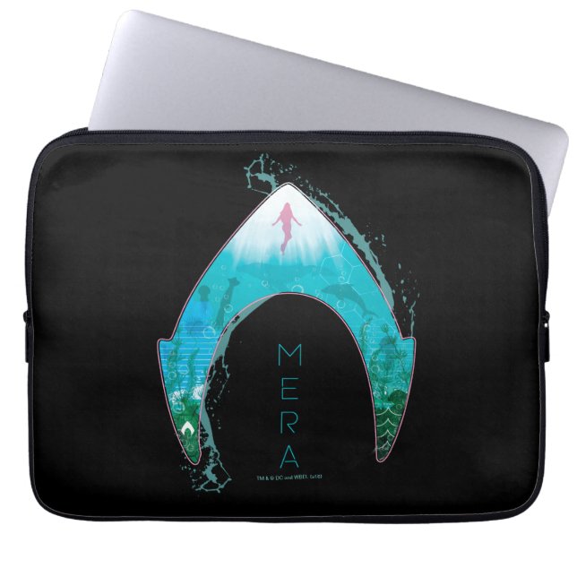 Aquaman See Through Mera Symbol Ocean Graphic Laptopschutzhülle (Vorderseite)