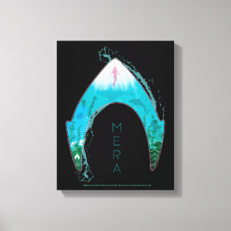 Aquaman See Through Mera Symbol Ocean Graphic Leinwanddruck