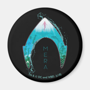 Aquaman See Through Mera Symbol Ocean Graphic Magnet