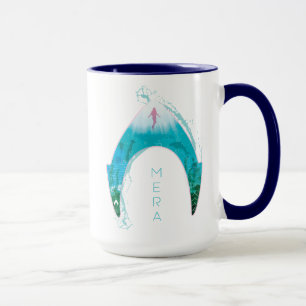 Aquaman See Through Mera Symbol Ocean Graphic Tasse