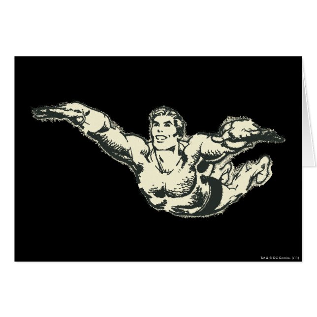 Aquaman Soars BW (Vorderseite (Horizontal))