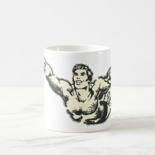 Aquaman Soars BW Kaffeetasse