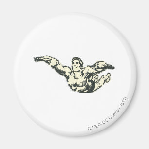 Aquaman Soars BW Magnet