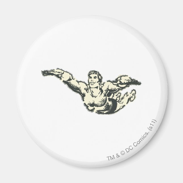 Aquaman Soars BW Magnet (Vorne)