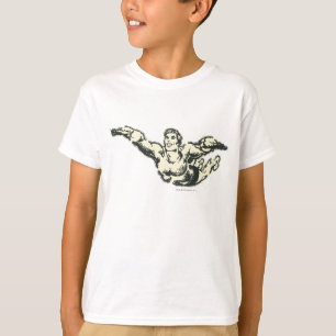 Aquaman Soars BW T-Shirt