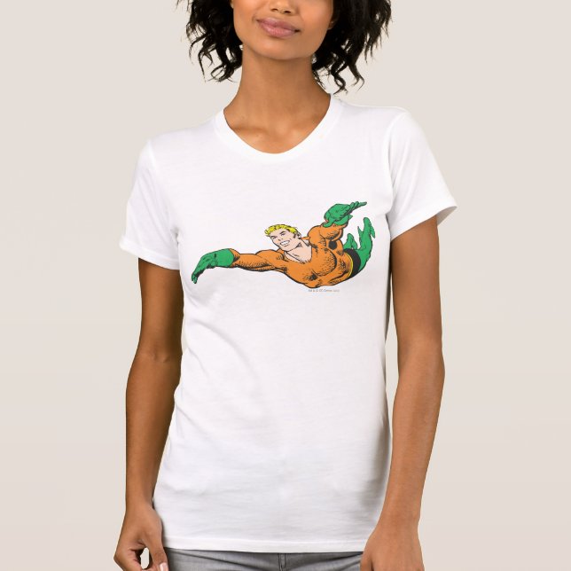 Aquaman Soars T-Shirt (Vorderseite)