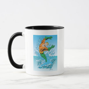 Aquaman springt aus dem Meer Tasse