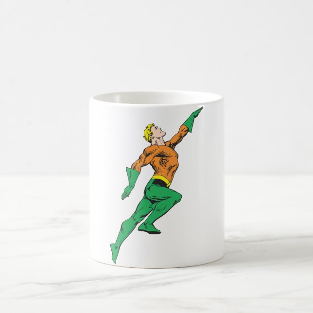 Aquaman springt hoch tasse (Mittel)