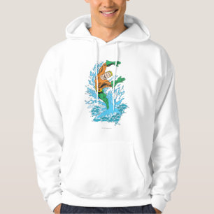 Aquaman springt in Wellen Hoodie