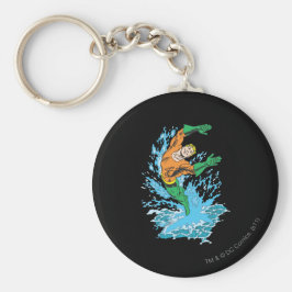Aquaman springt in Wellen Schlüsselanhänger