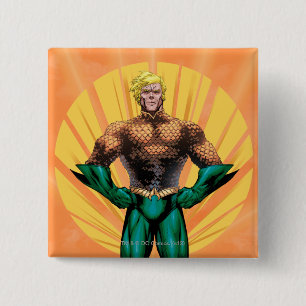 Aquaman Stehend Button