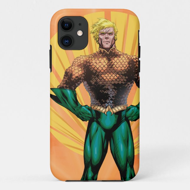 Aquaman Stehend Case-Mate iPhone Hülle (Rückseite)
