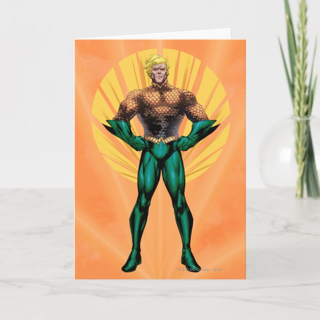Aquaman Stehend Karte (Vorderseite)