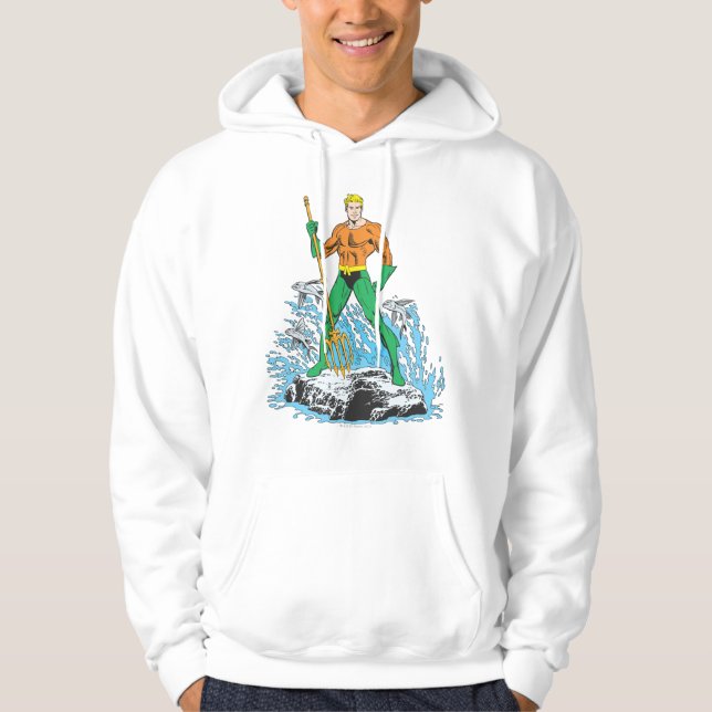 Aquaman steht mit Pitchfork Hoodie (Vorderseite)