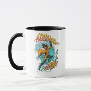 Aquaman und Trident Rising Surf Graphic Tasse