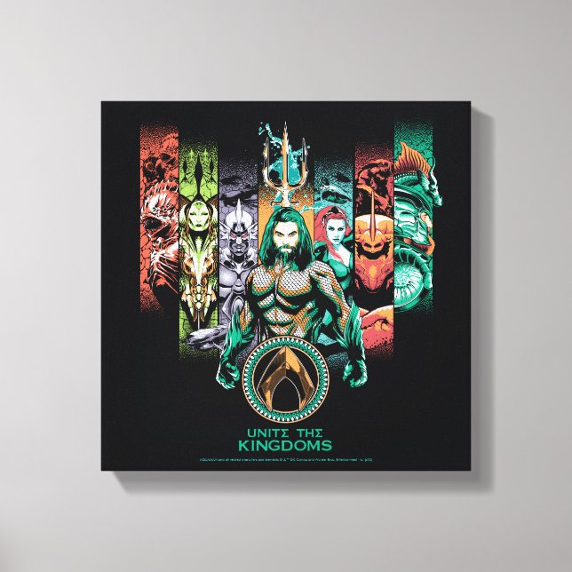 Aquaman | "Unite the Kingdoms" Atlanteans Graphic Leinwanddruck (Vorderseite)