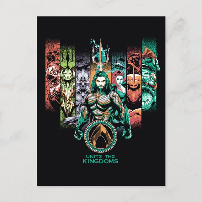 Aquaman | "Unite the Kingdoms" Atlanteans Graphic Postkarte (Vorderseite)
