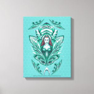 Aquaman   verzierte Mera Grafik Leinwanddruck