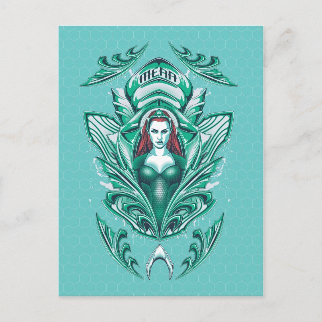 Aquaman | Verzierte Mera Graphic Postkarte (Vorderseite)
