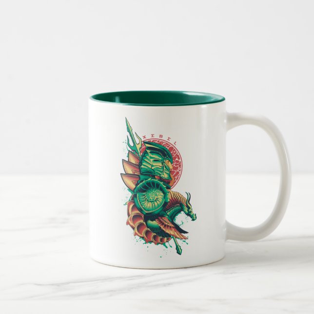 Aquaman | Xebel König Nereus Graphic Zweifarbige Tasse (Rechts)