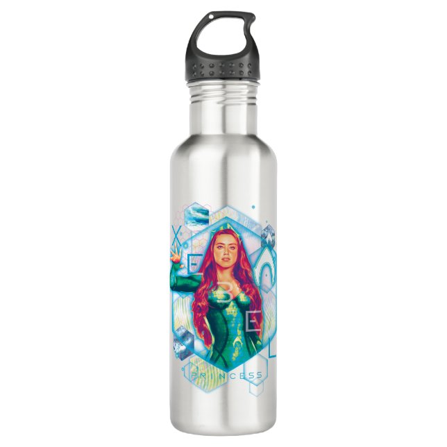 Aquaman | Xebel Princess Mera Hexagonal Graphic Edelstahlflasche (Vorderseite)