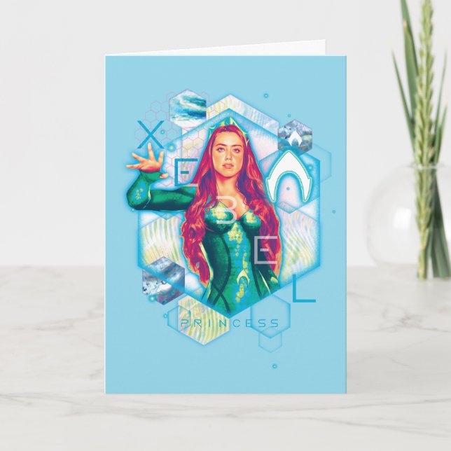 Aquaman | Xebel Princess Mera Hexagonal Graphic Karte (Vorderseite)