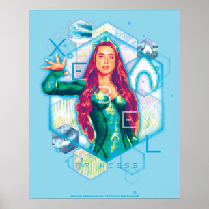 Aquaman   Xebel Princess Mera Hexagonal Graphic Poster