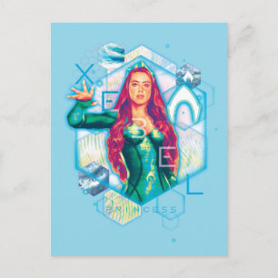Aquaman   Xebel Princess Mera Hexagonal Graphic Postkarte