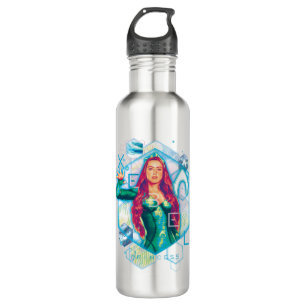 Aquaman   Xebel Prinzessin Mera Hexagonal Graphic Edelstahlflasche