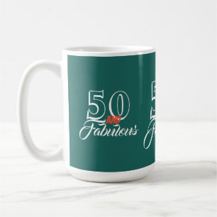 Aquamarin 50 und fabelhafte Geburtstagsparty Kaffeetasse