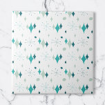 Aquamarin, Aqua Sternexplosion Mitte Jahrhundert M Fliese<br><div class="desc">Dieses abstrakte Retro-Design verbindet Sternexplosion aus der Mitte des Jahrhunderts mit modernen Formen und reflektiert die Retro-Vintage Atmosphäre. Ideal für Menschen,  die das Retro und die Vintage Ästhetik Liebe.</div>