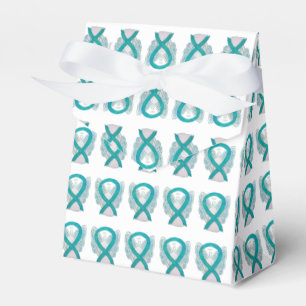 Aquamarin Awareness Ribbon Angel Gastgeschenk Boxe Geschenkschachtel