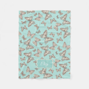 Aquamarin benannte Decke mit Schmetterlingsmuster