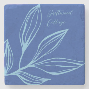 Aquamarin & blau Abstrakter Untersetzer