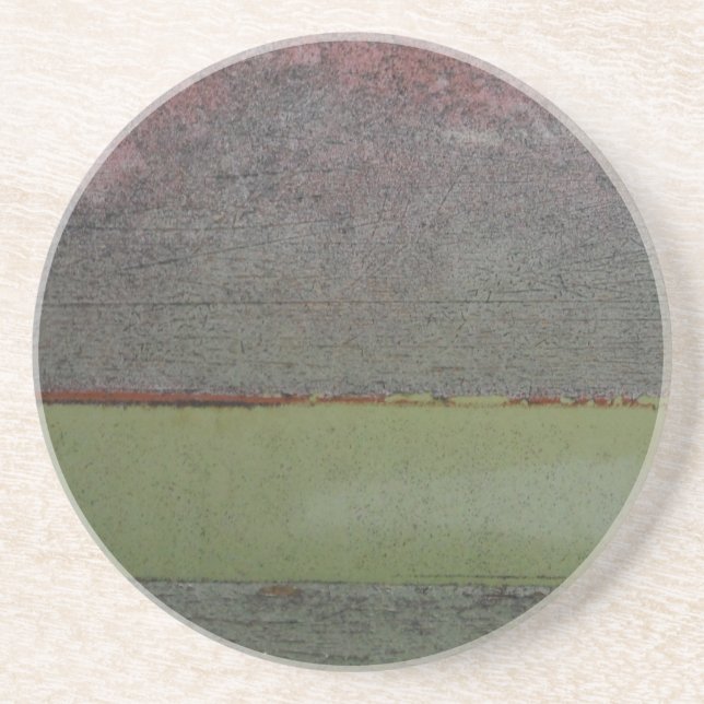 Aquamarin Blau rosa grün rostgrün Untersetzer (Vorne)