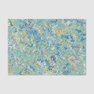 Aquamarin Blau Türkis Grün Chic Einzigartiges Must Seidenpapier
