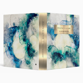 Aquamarin-blaue Aquarellbinde 2,5 Cm Ordner