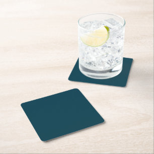 Aquamarin blaues Aqua Rechteckiger Pappuntersetzer