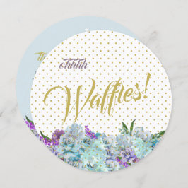 Aquamarin Blue Bouquet Wedding Suite Brunch Empfan Einladung