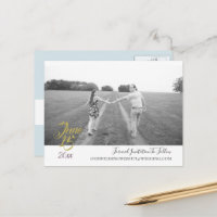 Aquamarin Blue Bouquet Wedding Suite Save the Date