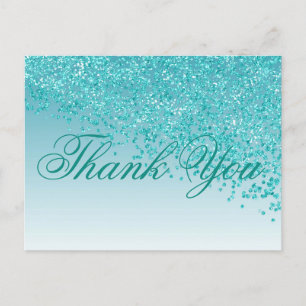 Aquamarin Blue Glitzer Aquamarin Blue Shades Viele Postkarte