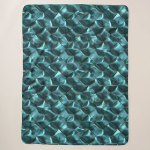 Aquamarin Blue Green Abstrakt Glam Weihnachten Sherpadecke