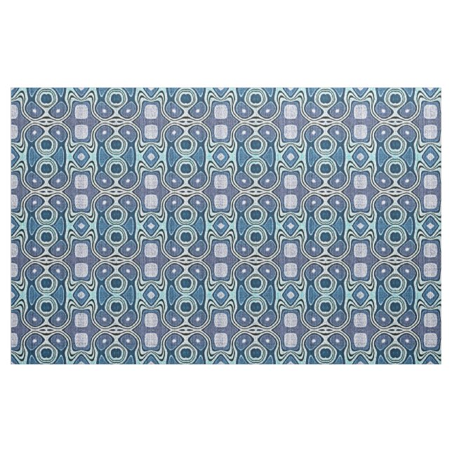 Aquamarin Blue Mint Green Violet Bali Batik Muster Stoff (Fat Quarter (45,7 x 55,9 cm))