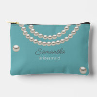 Aquamarin Blue Pearl Necklace