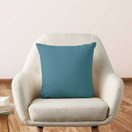 Aquamarin Blue Solid Color Kissen